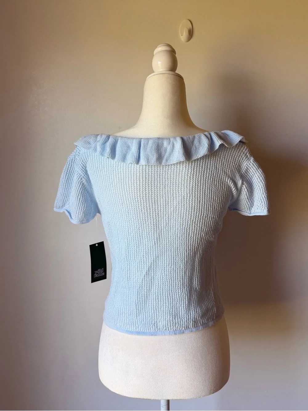 Wild Fable Ruffle Tie Cardigan - Picture 3 of 6